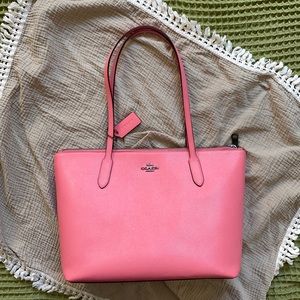 Pink Coach Shoulder Bag